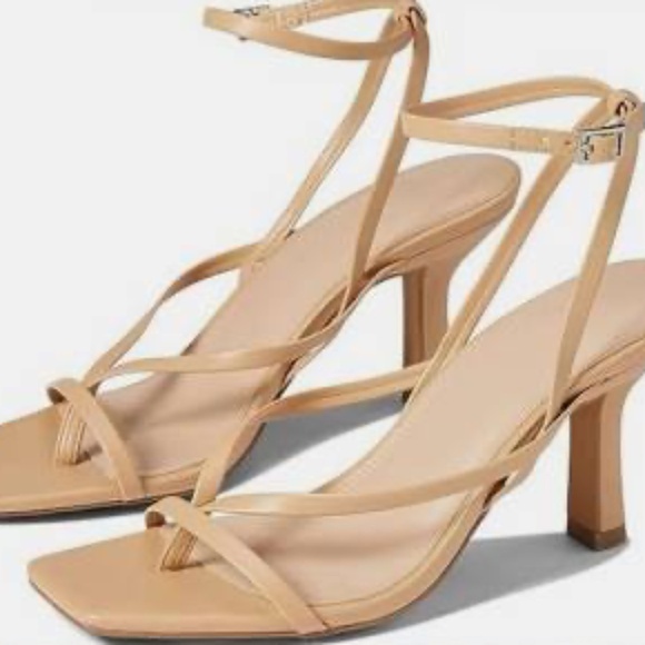 Abercrombie & Fitch Tan Strappy Heeled Sandals - Picture 2 of 2
